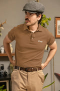 Mens Polo T-Shirt Umber Color