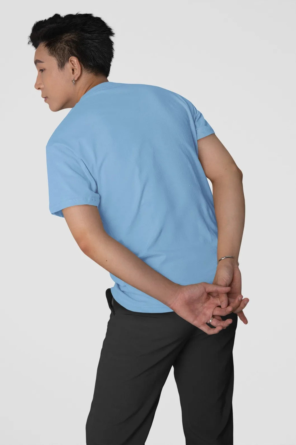 Round Neck T-Shirt Sky Blue