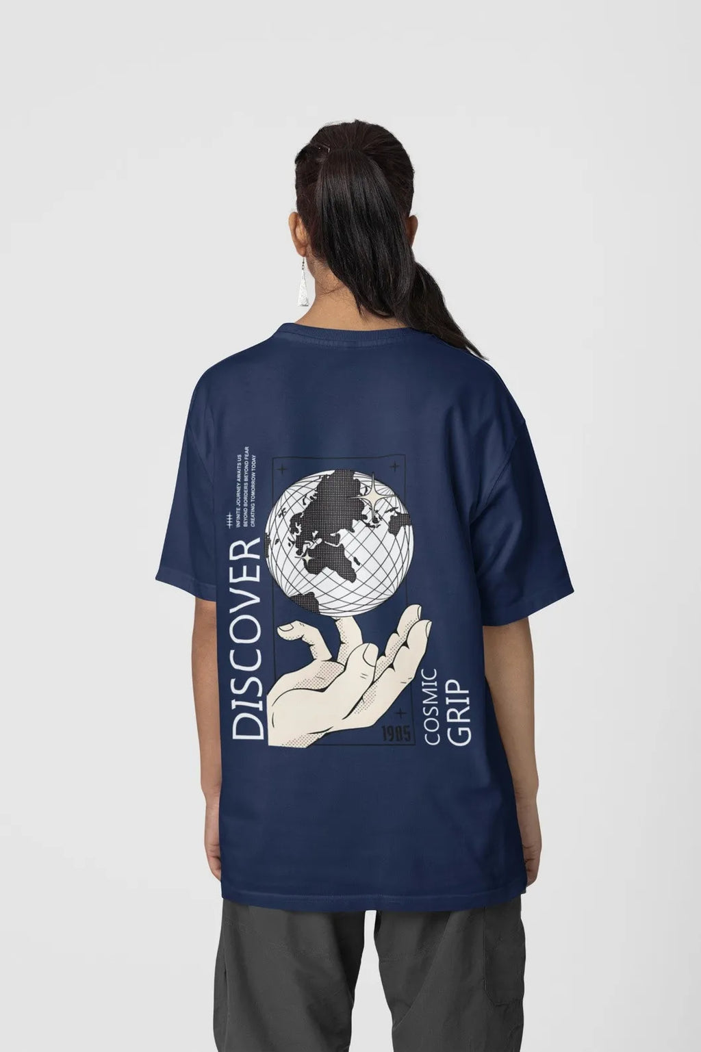 Women Oversize T-Shirt Blue Color