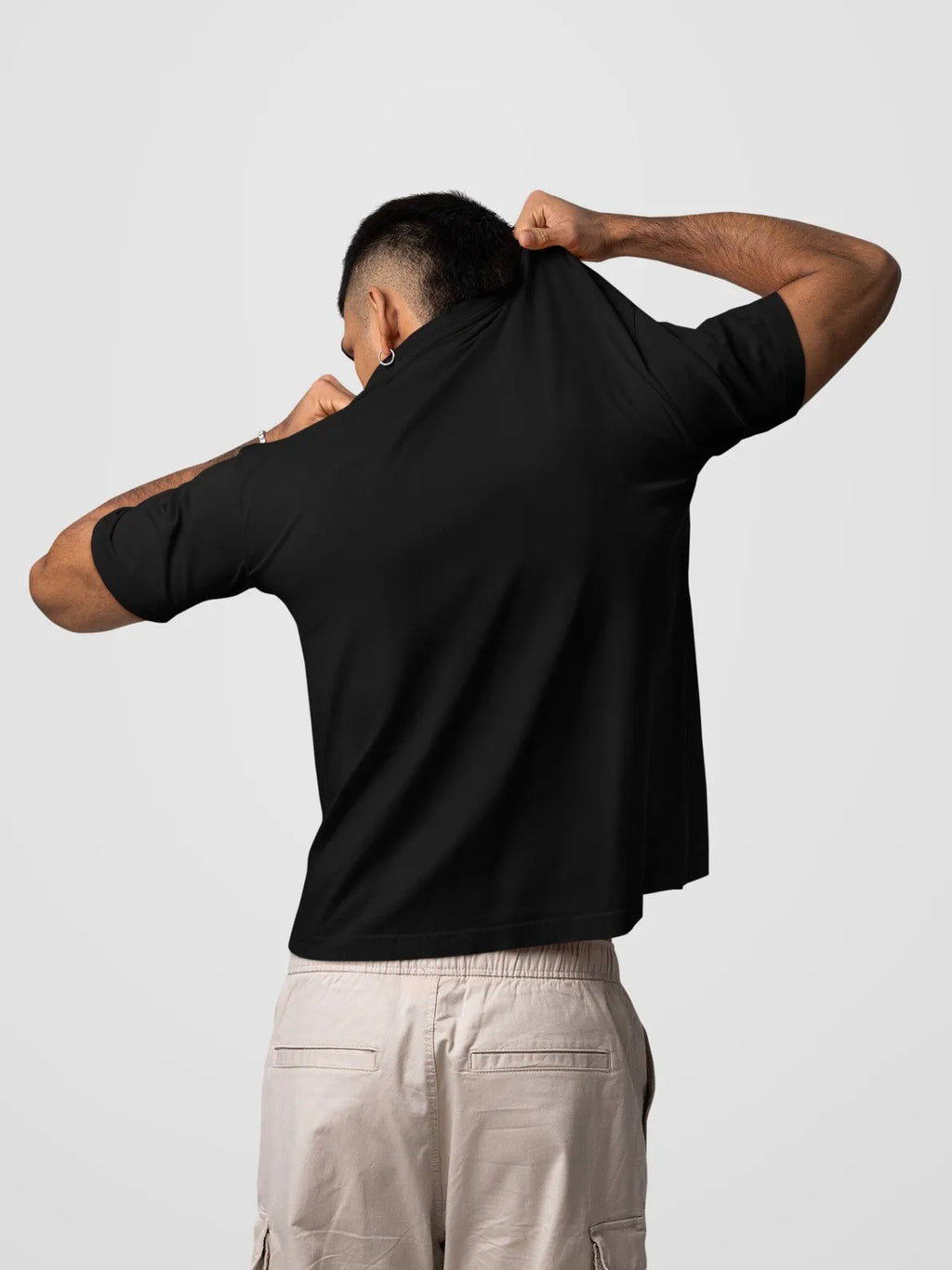 Fuzn Round Neck T-Shirt Black