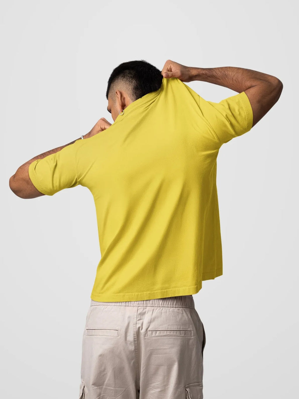 Fuzn Round Neck T-Shirt Yellow