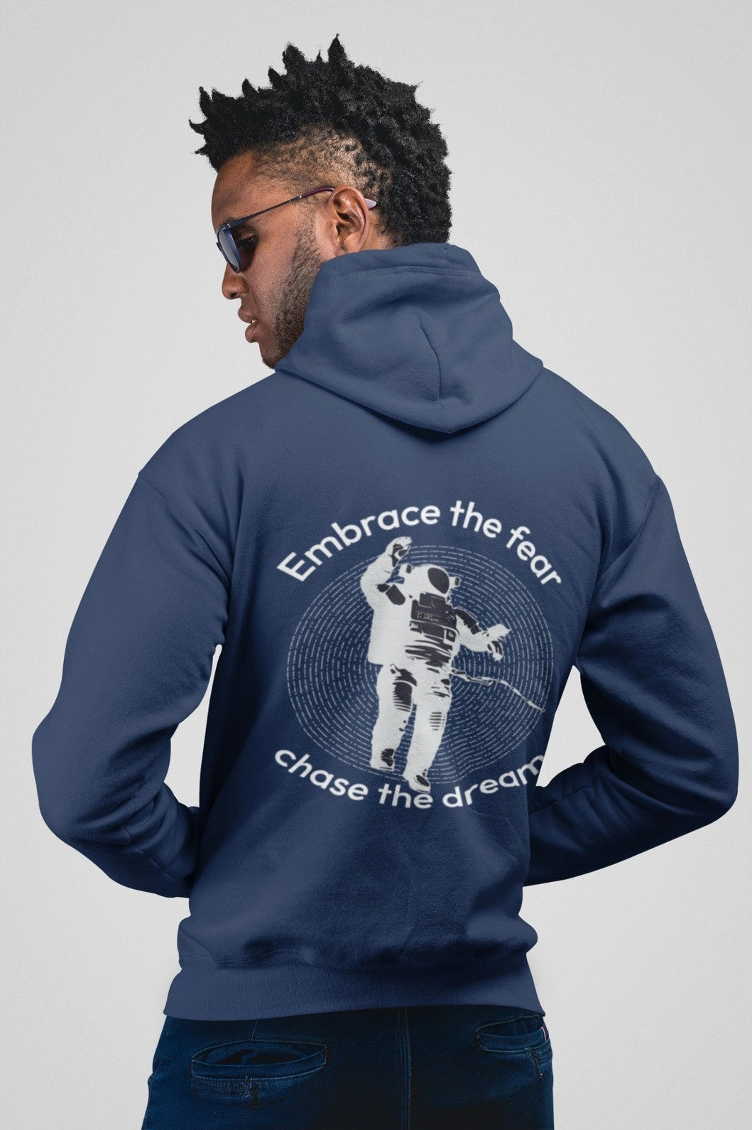 Fuzn - Hoodie Blue Printed