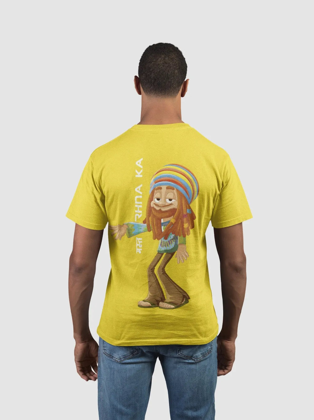 Round Neck T-Shirt Yellow Color