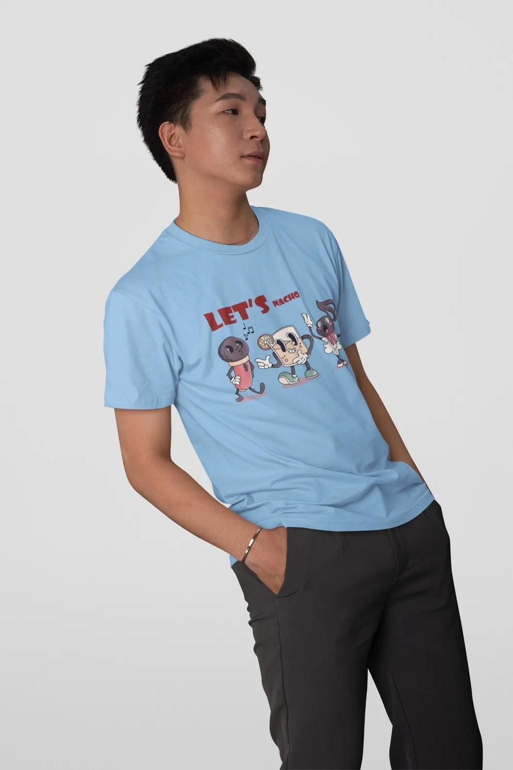 Round Neck T-Shirt Sky Blue