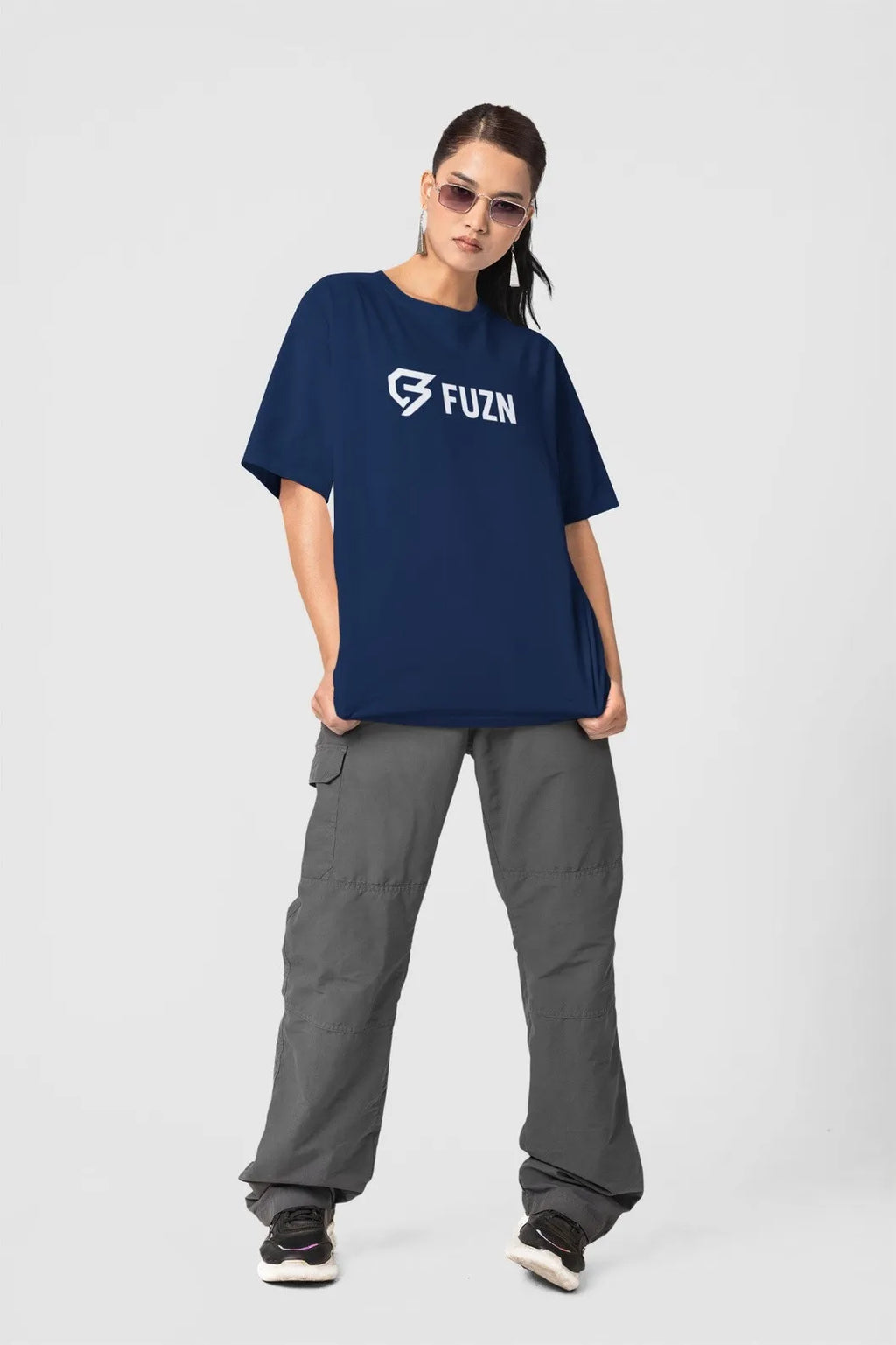 Women Oversize T-Shirt Blue Color
