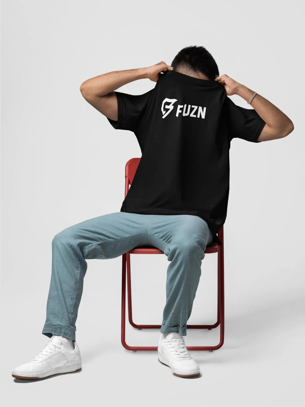 Fuzn Round Neck T-Shirt Black