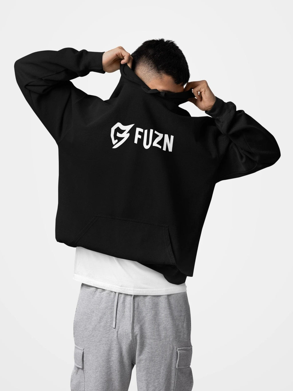 Fuzn -Hoodie Black Color