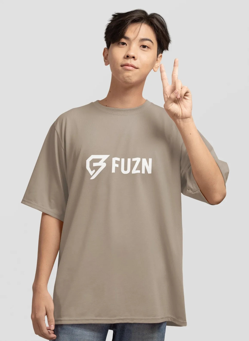 Fuzn Oversize T-Shirts Taupe