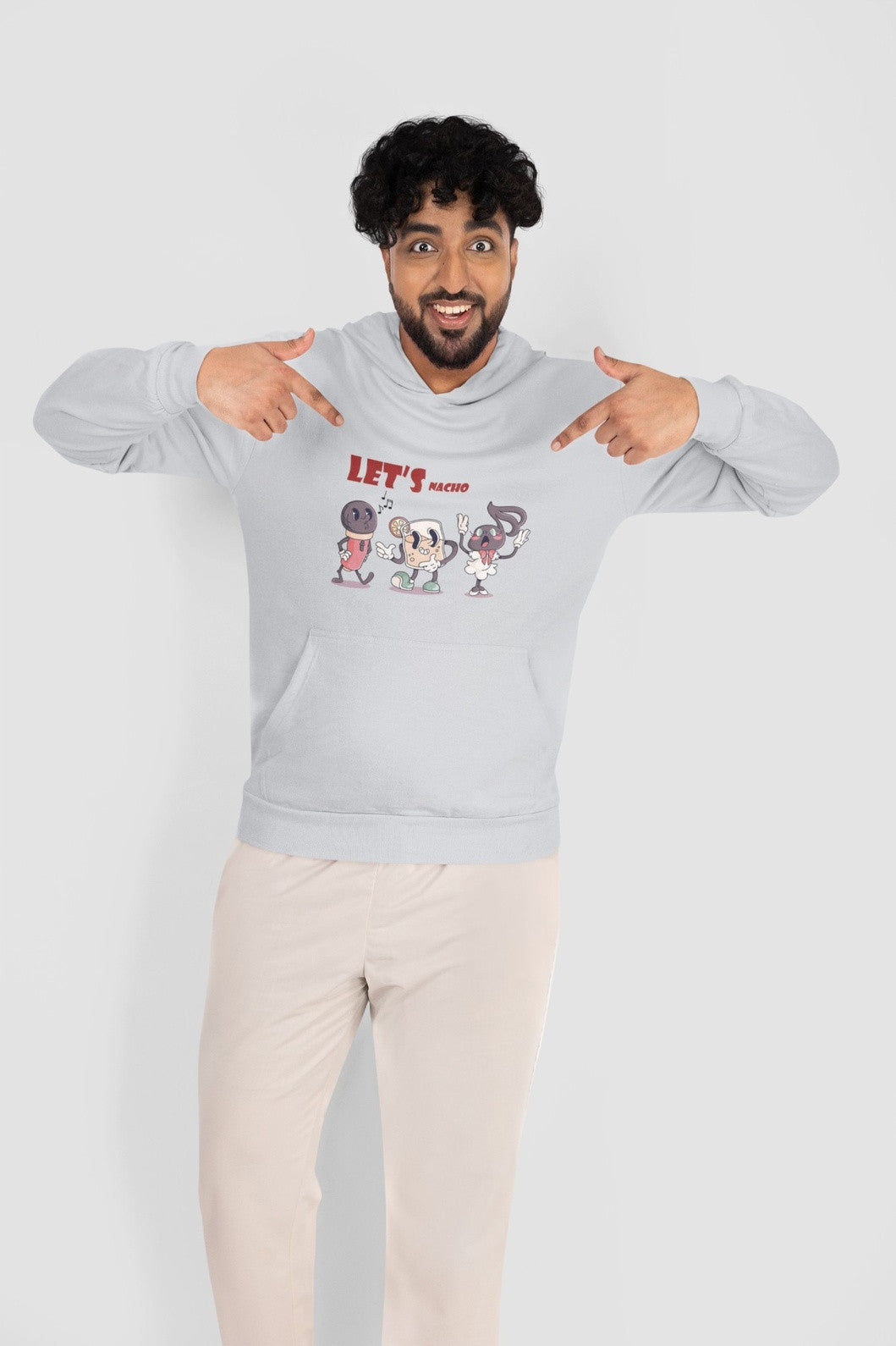 Fuzn - Hoodie Grey Printed