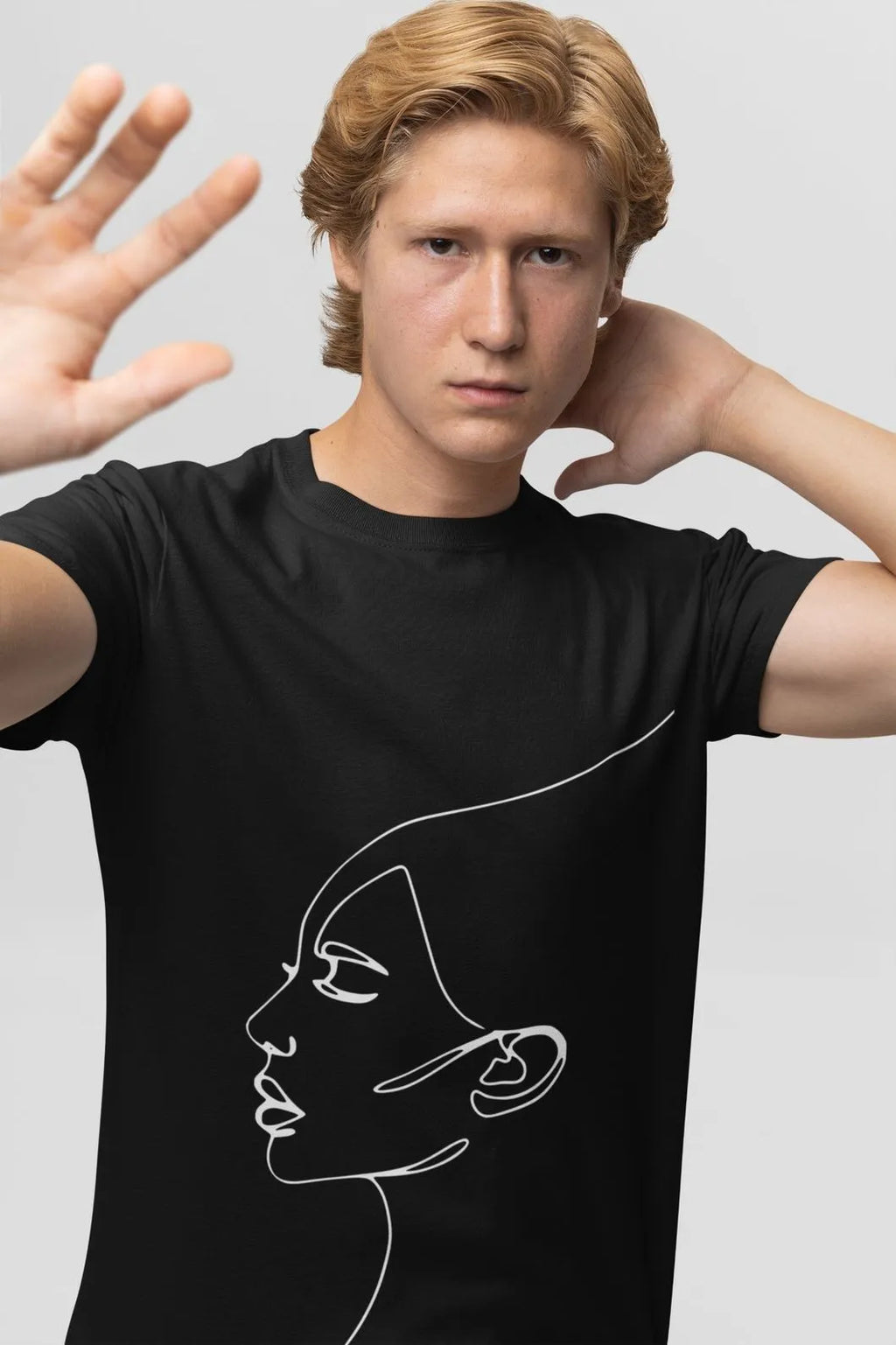 Round Neck T-Shirt Black The Face