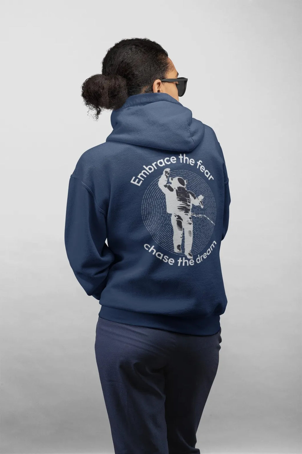 Fuzn - Womens Hoodie Blue Printed