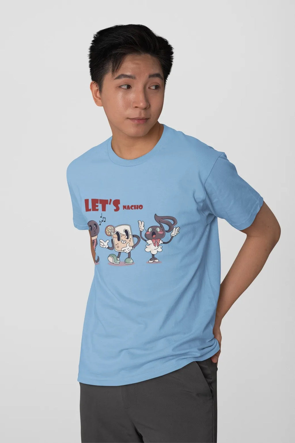 Round Neck T-Shirt Sky Blue