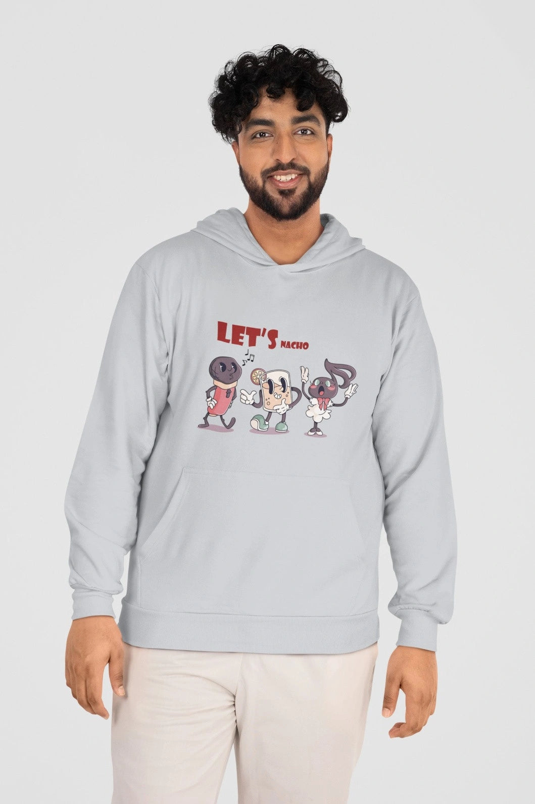 Fuzn - Hoodie Grey Printed