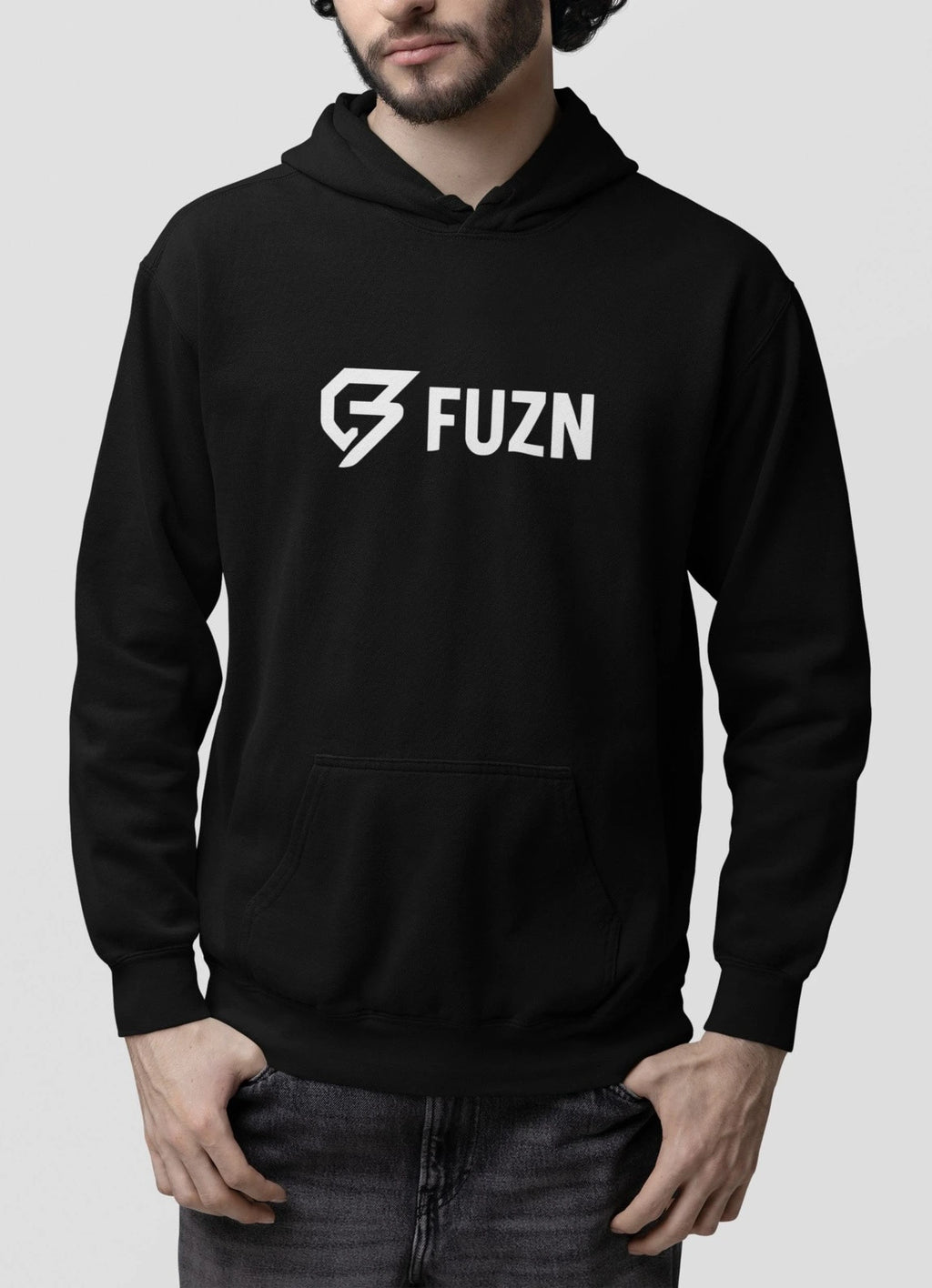 Fuzn -Hoodie Black Color