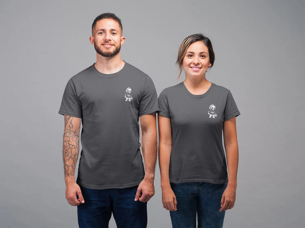 Unisex Round Neck T-Shirt Grey