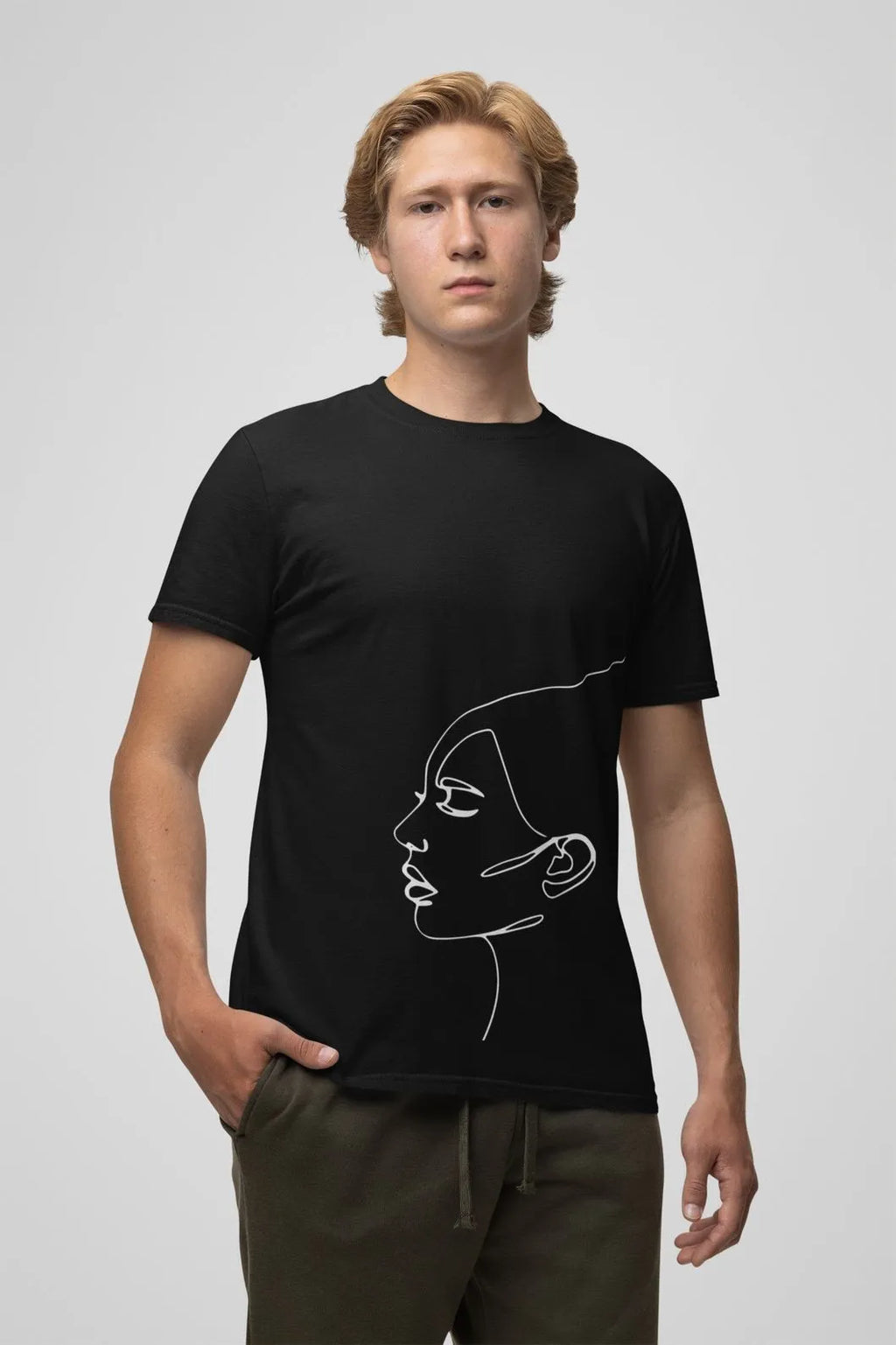 Round Neck T-Shirt Black The Face
