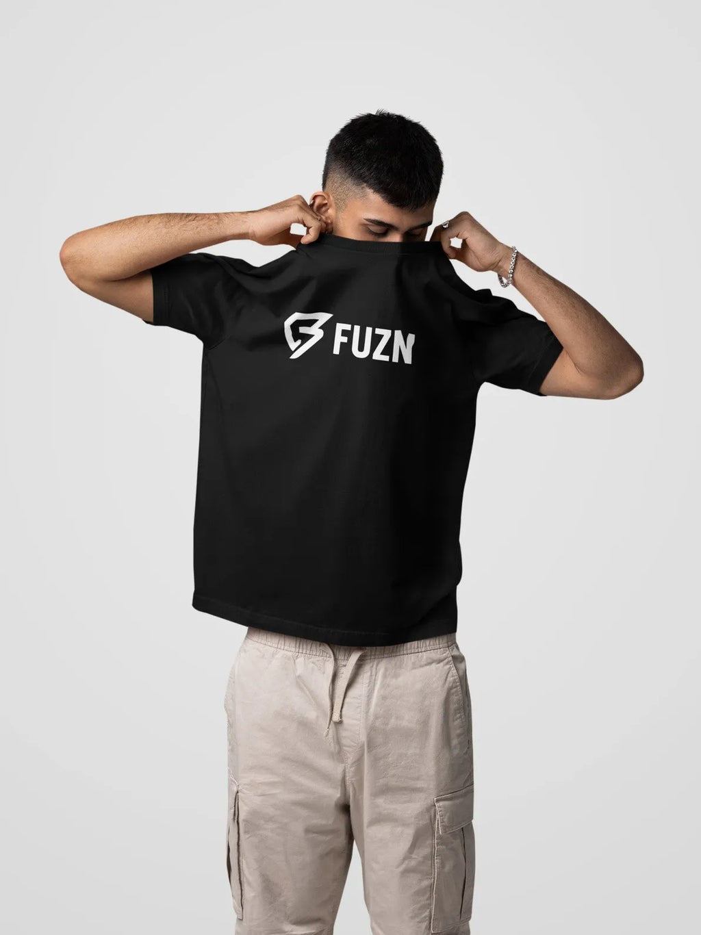 Fuzn Round Neck T-Shirt Black