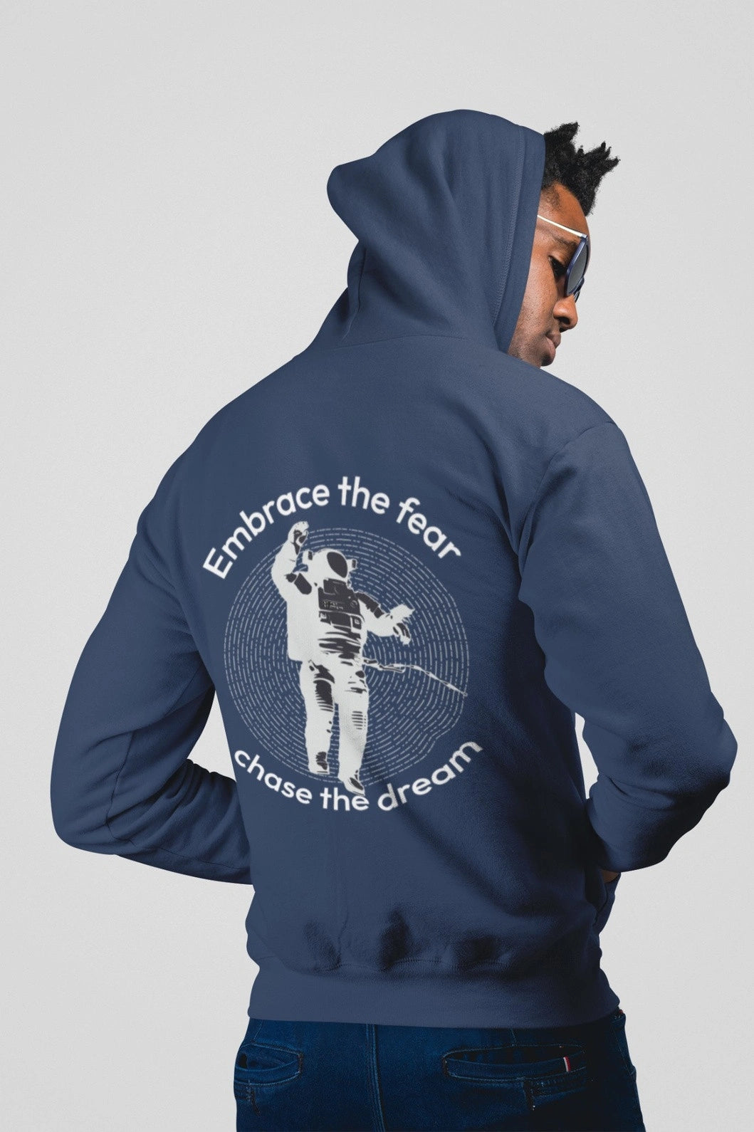 Fuzn - Hoodie Blue Printed