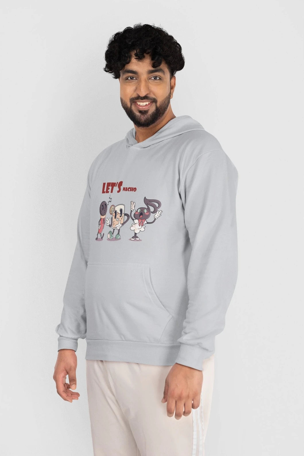 Fuzn - Hoodie Grey Printed