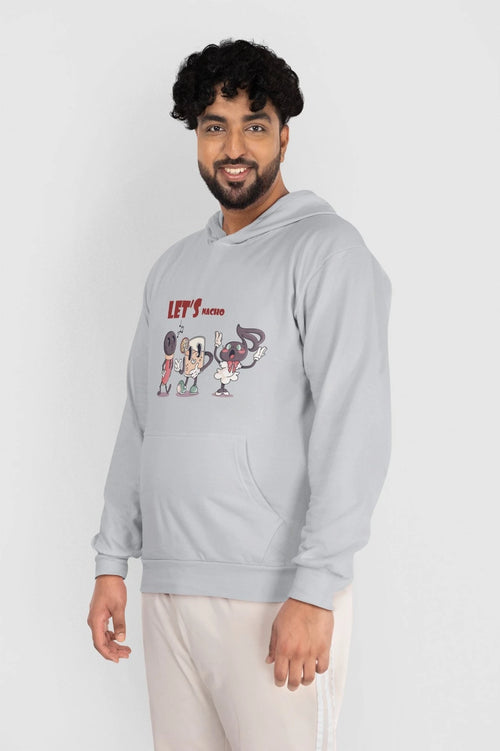 Fuzn - Hoodie Grey Printed