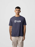 Fuzn Round Neck T-Shirt Blue