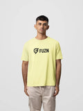 Fuzn Round Neck T-Shirt Light Yellow