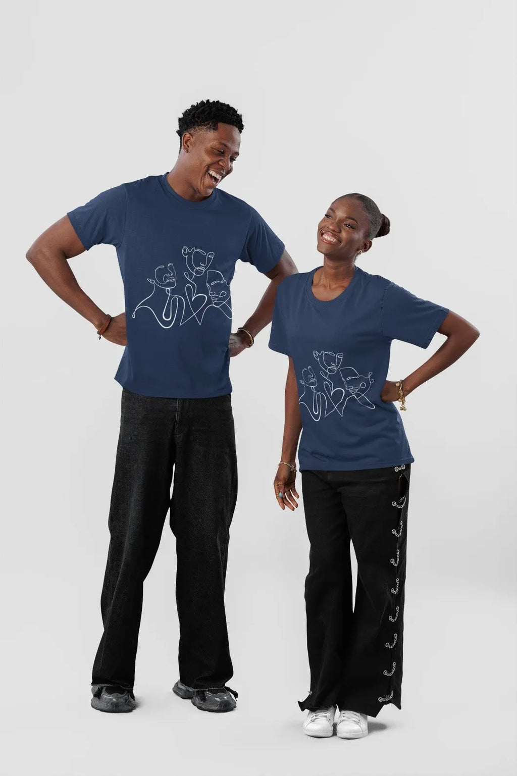 Unisex Oversize T-Shirt Blue Color